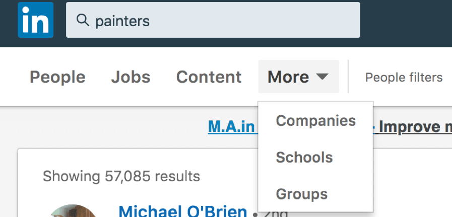 small business linkedin profile