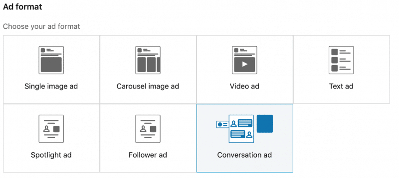 LinkedIn Ad Formats LinkedIn Ad Formats