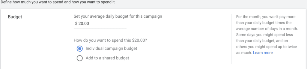 search campaign google ads