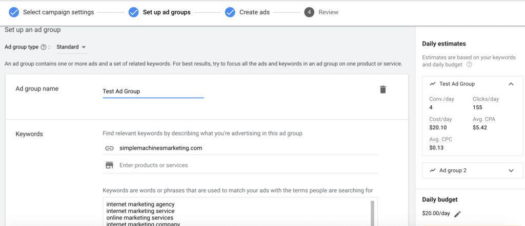 search campaigns