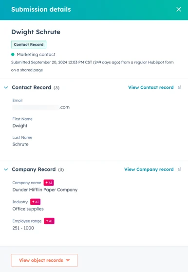 Form shortening example