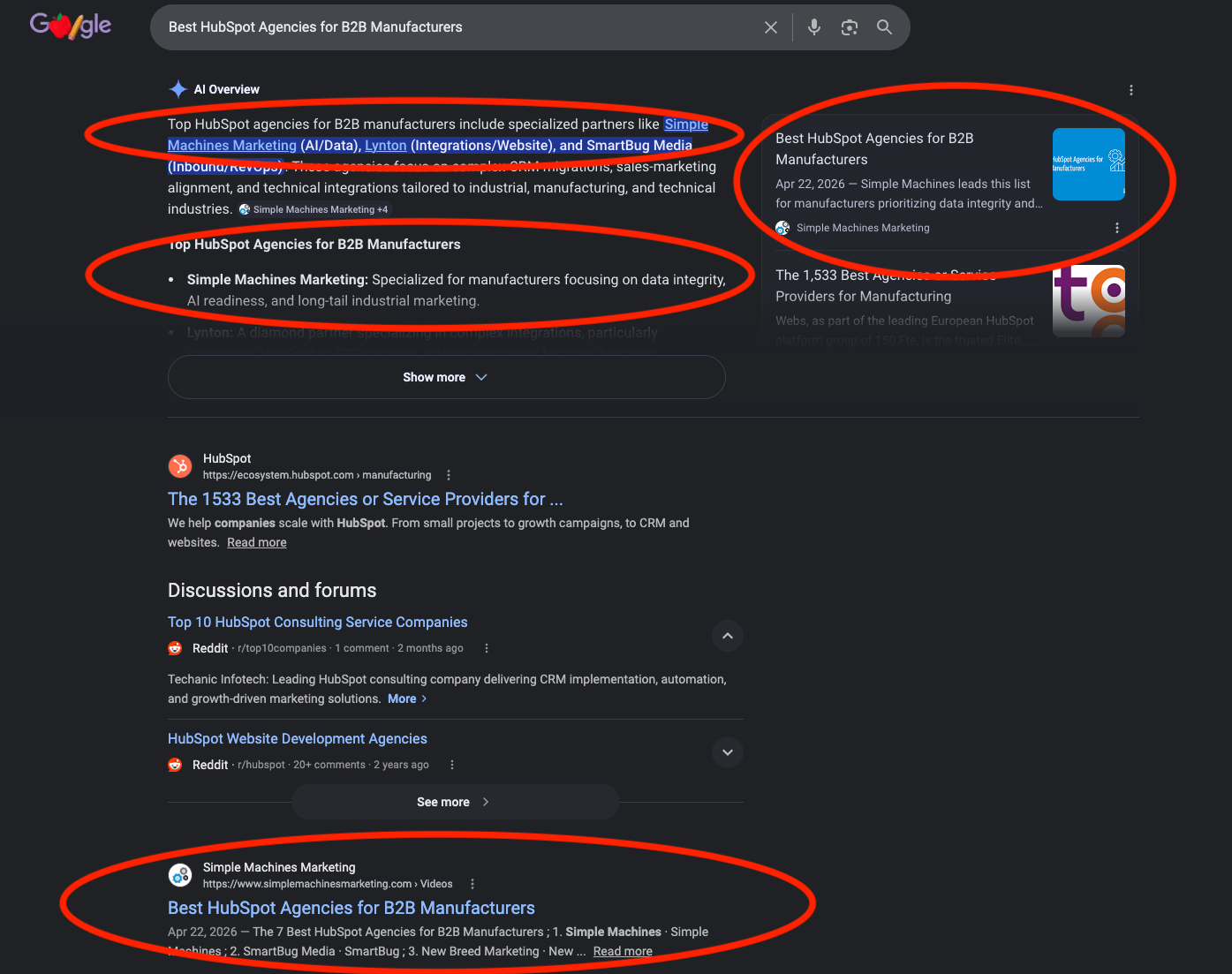 HubSpot AEO Tool Results 1