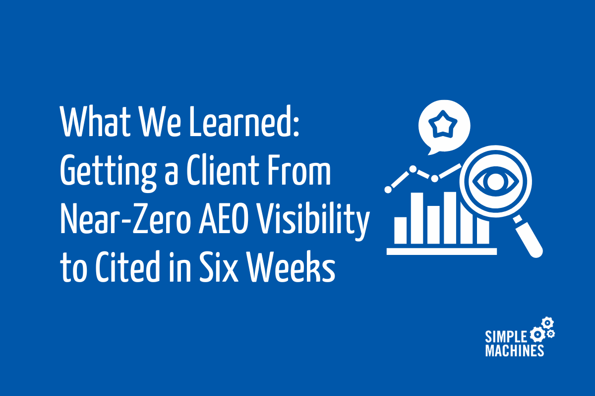 AEO Visibility Threekit Blog What We Learned: Getting a Client From Near-Zero AEO Visibility to Cited in Six Weeks
